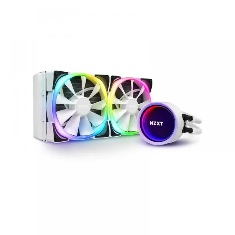 nzxt kraken x53 240mm white rgb liquid cooler