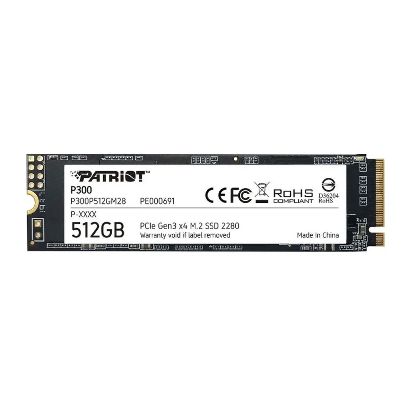 patriot p300 512gb m 2 nvme ssd fast internal solid state drive