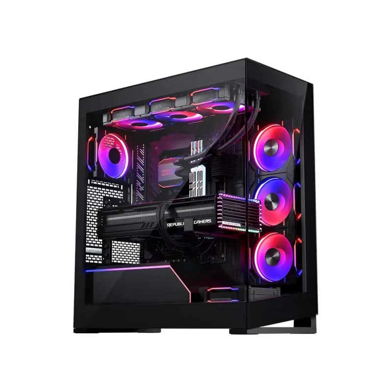 phantek nv5 atx mid tower case satin black