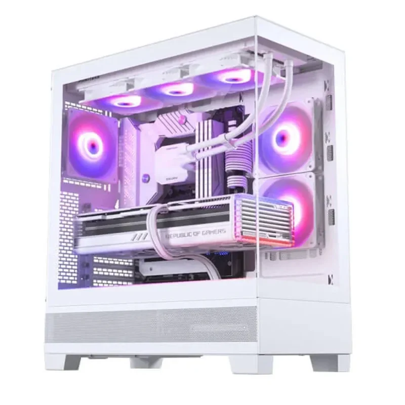 phanteks xt view atx drgb white mid tower case