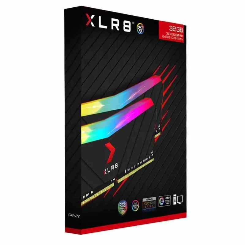 pny xlr8 32gb ddr4 ram 3200mhz rgb