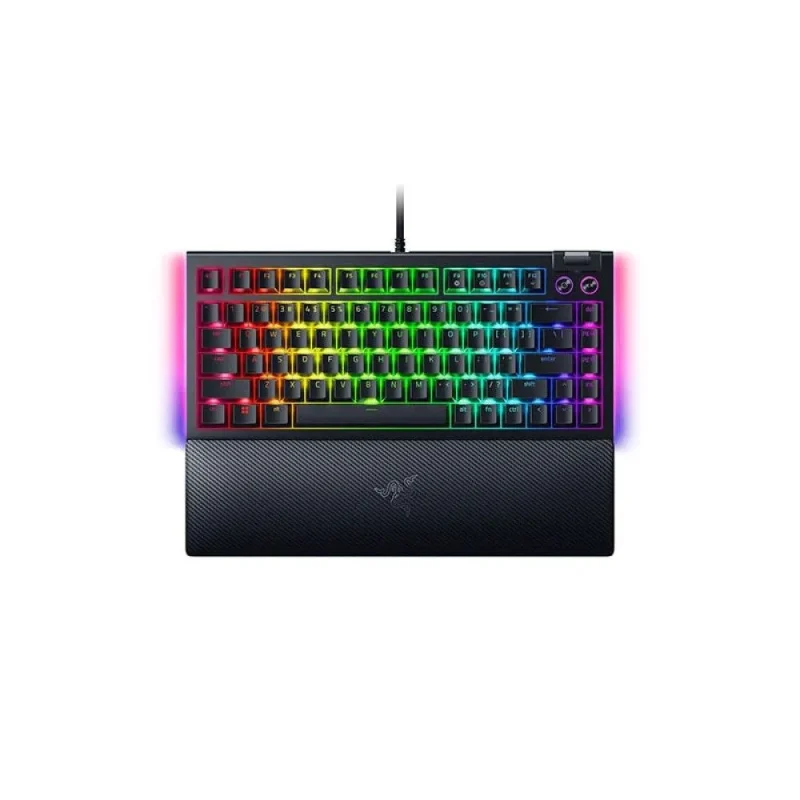 razer blackwidow v4 75 mechanical gaming keyboard orange tactile switches