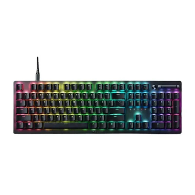 razer deathstraw v2 rgb gaming keyboard clicky optical purple switches