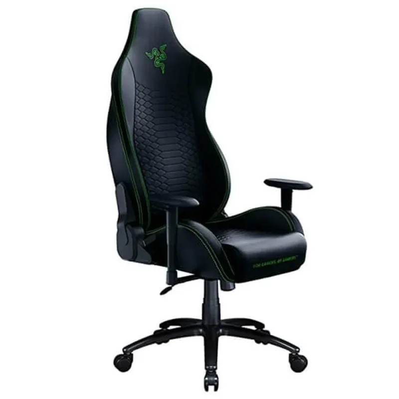 razer iskur x black green gaming chair