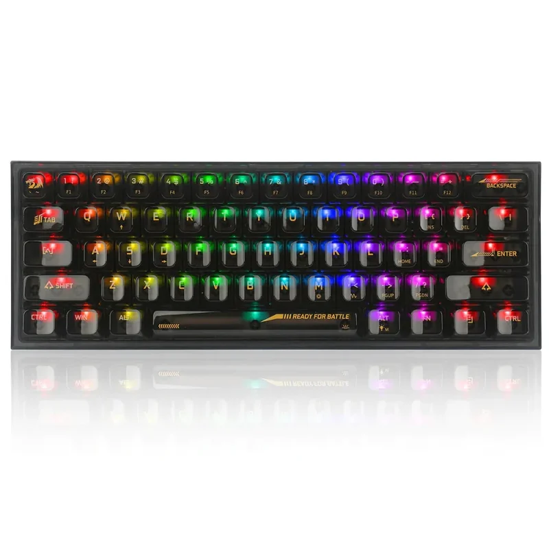 redragon k617 fizz 60 translucent mechanical gaming keyboard