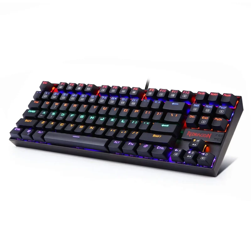 redragon kumara k552 mechanical keyboard black red switch