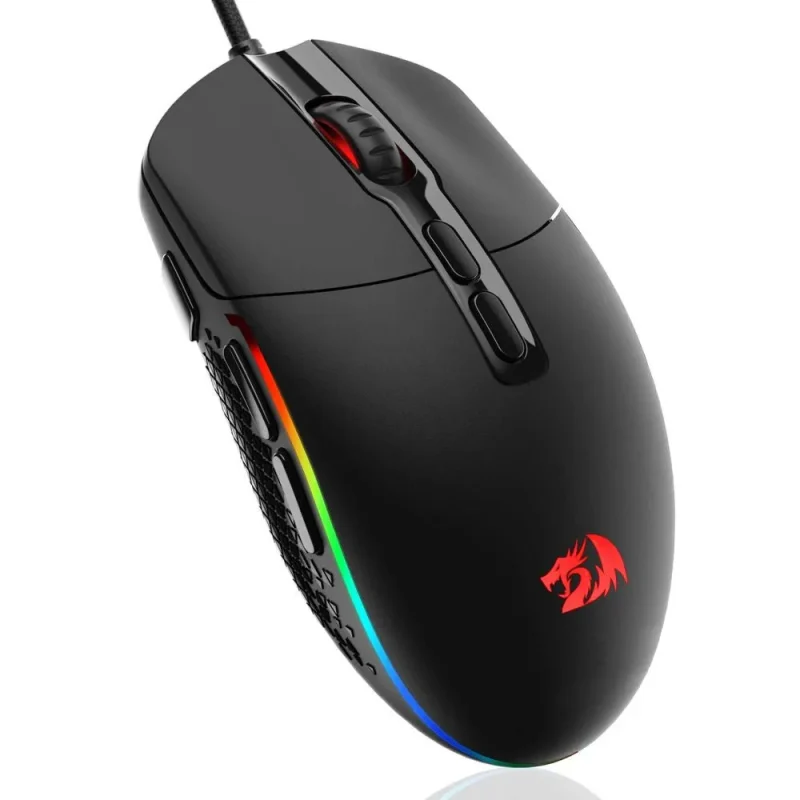 redragon m719 ergonomic gaming mouse 10 000 dpi 7 macro buttons wired black