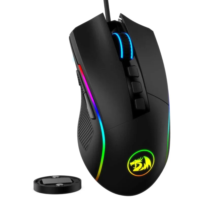 redragon m721 pro ergonomic gaming mouse 16000dpi 10 macro buttons