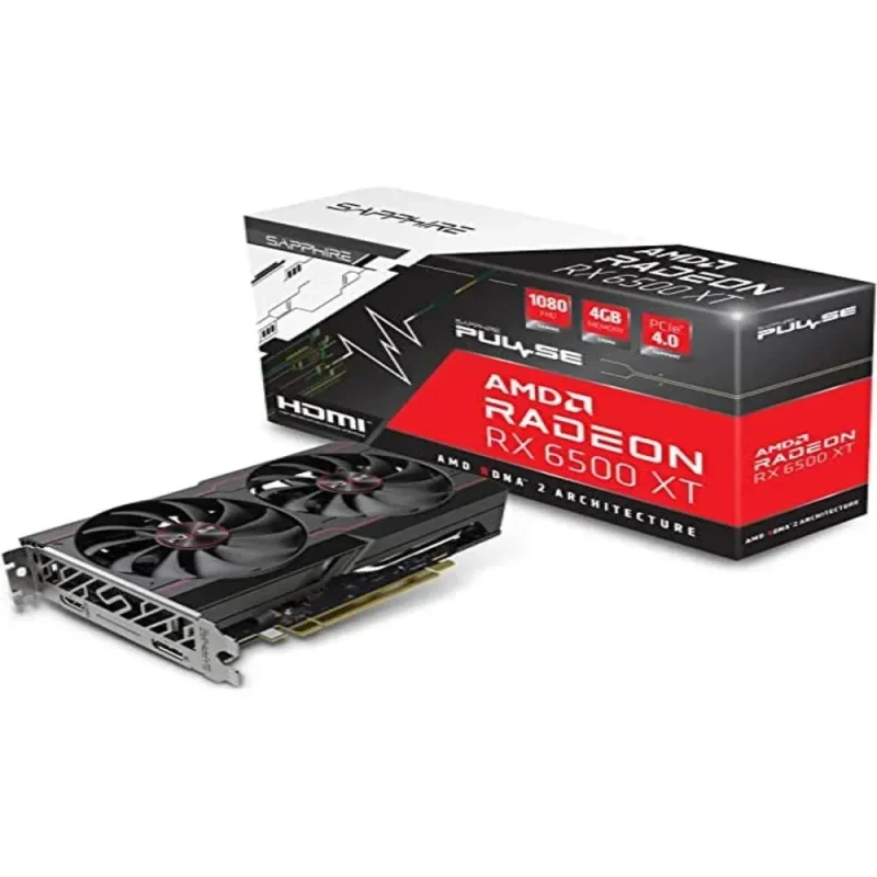 sapphire radeon rx 6500 xt pulse 4gb gddr6 graphics card