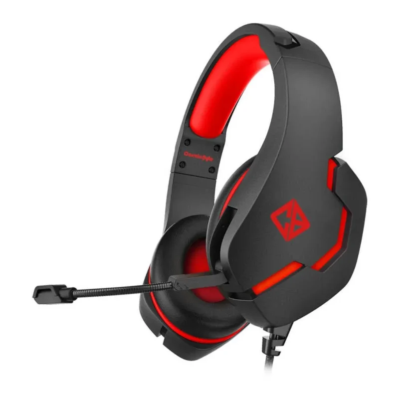 stardust wired gaming headset w mic red pc ps4 ps5 mac compatible