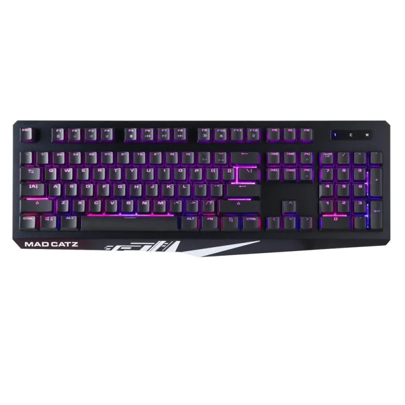 strike 2 rgb membrane gaming keyboard black