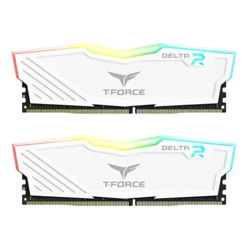 teamgroup t force delta rgb 32gb 3200mhz ddr4 ram 16gb x 2 white