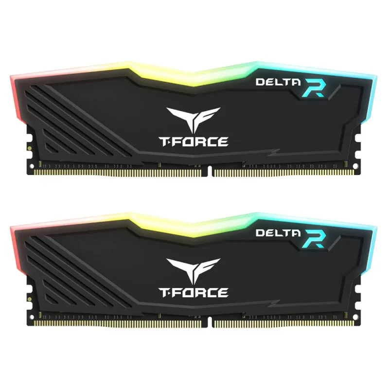 teamgroup t force delta rgb 64gb ddr5 5600mhz ram 32gb x 2 black