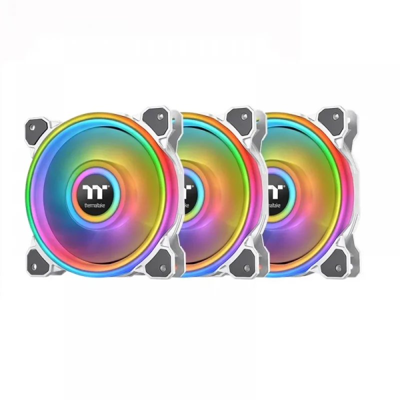 thermaltake 120mm white cabinet fans 3 pack