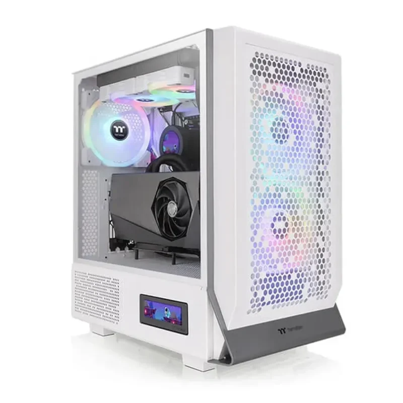 thermaltake ceres 300 argb white eatx mid tower case