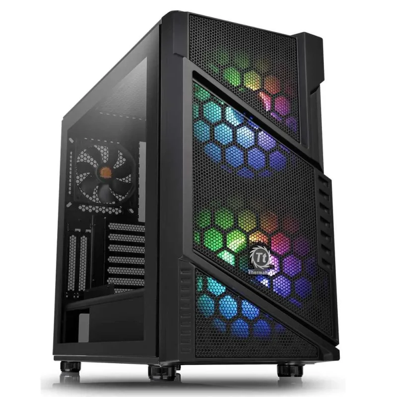 thermaltake commander c31 argb black mid tower cabinet