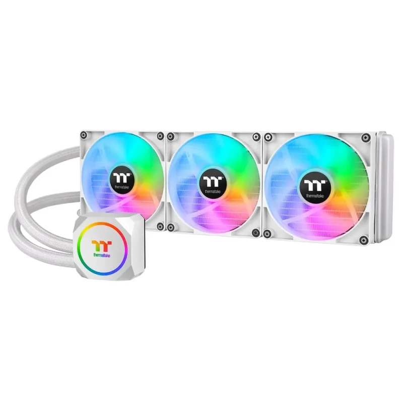 thermaltake th420 argb 420mm white liquid cooler