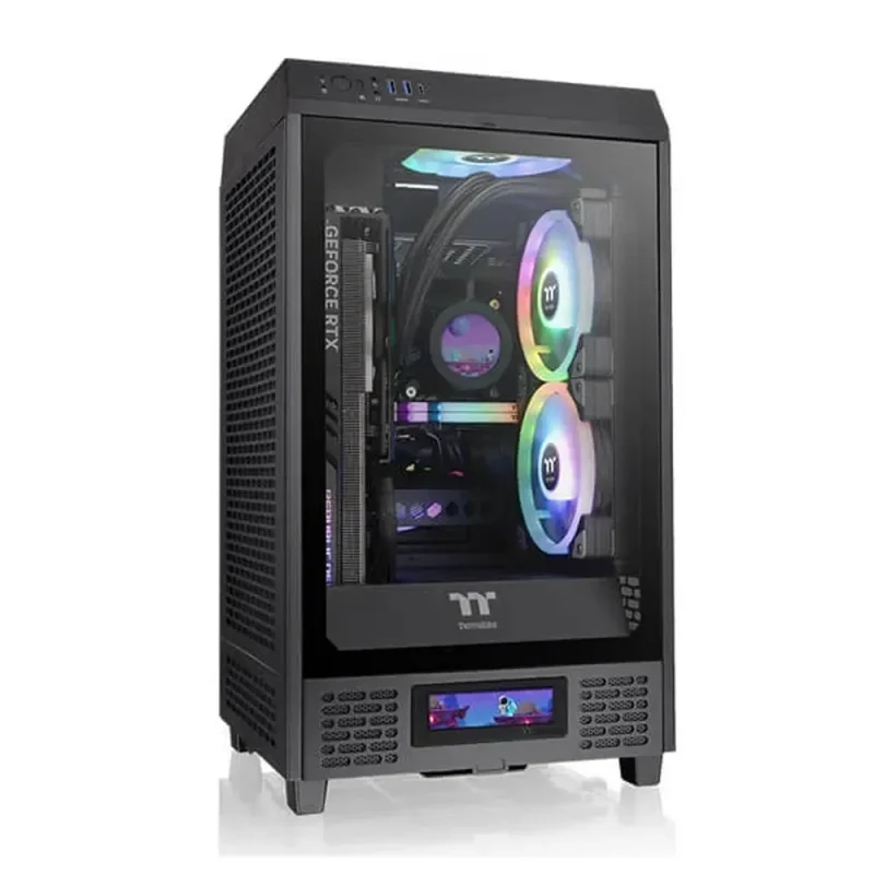 thermaltake tower 200 mini m itx black case