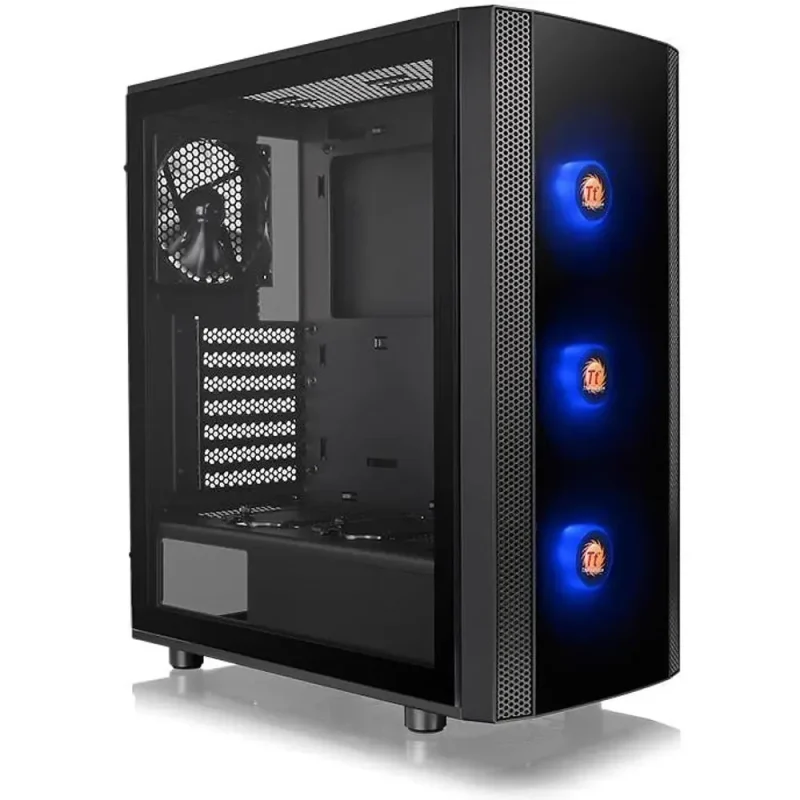 thermaltake versa j25 rgb mid tower cabinet black