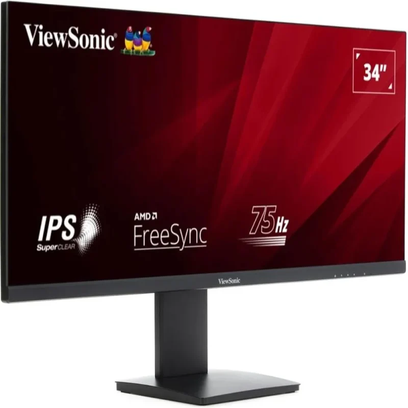 viewsonic va3456 mhdj 34 qhd 75hz ips monitor w 104 srgb amd freesync