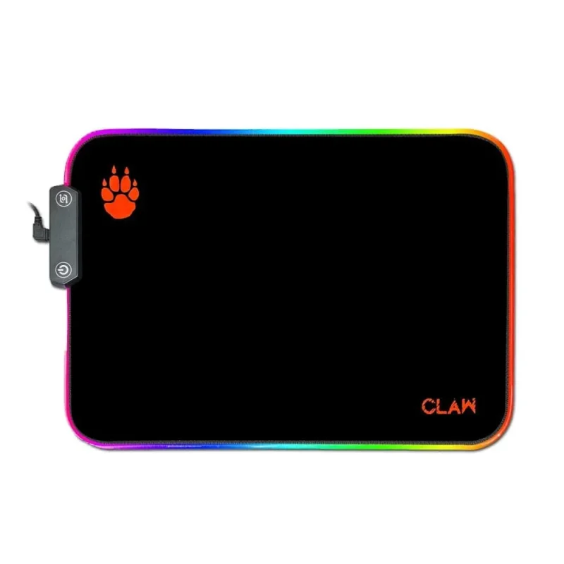 waterproof rgb large mousepad black claw slide