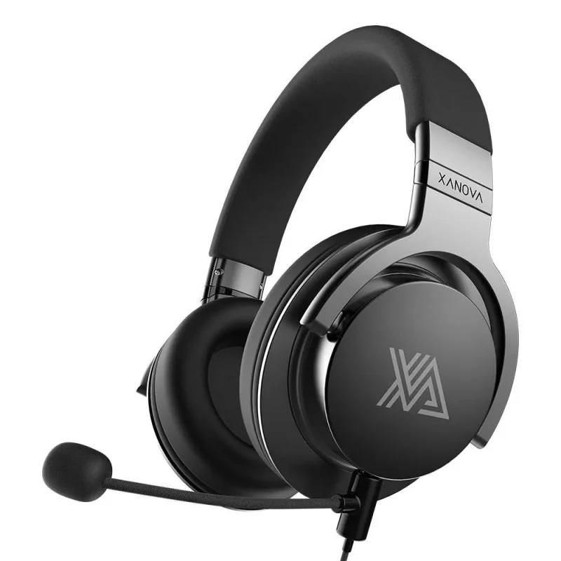 xanova juturna wireless gaming headset with bluetooth 7 1 mic black pc mobile xbox ps4 compatible