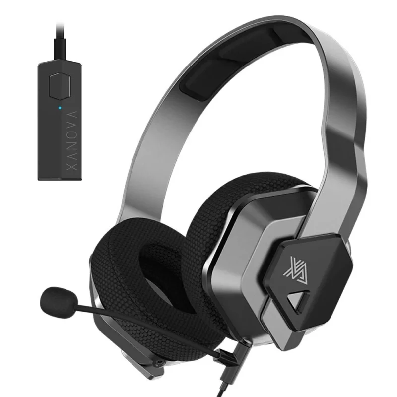 xanova ocala 7 1 surround gaming headset wired 3 5mm mic for pc mobile mac xbox ps4 black