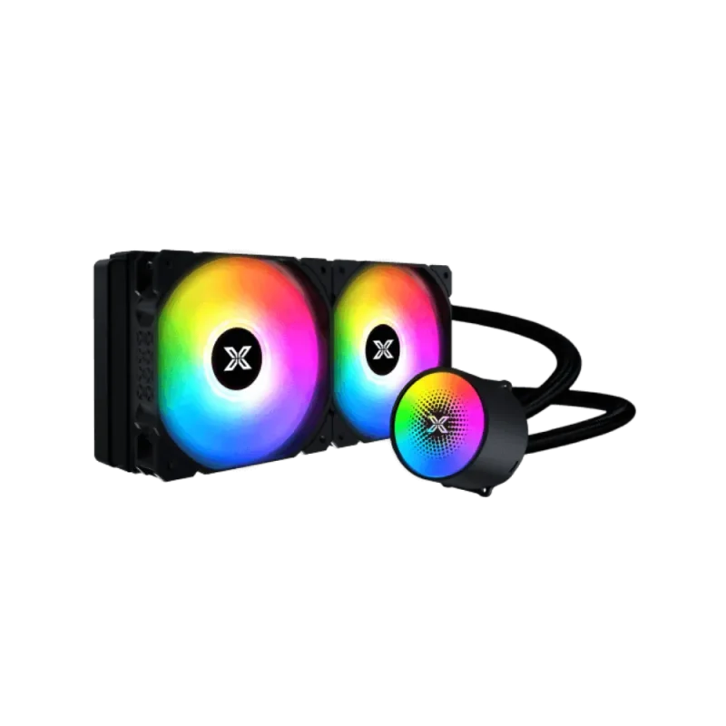 xigmatek 240mm argb liquid cooler dual tower black