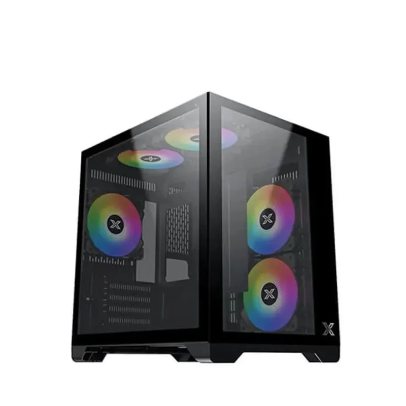 xigmatek aqua m argb m atx mini tower case black