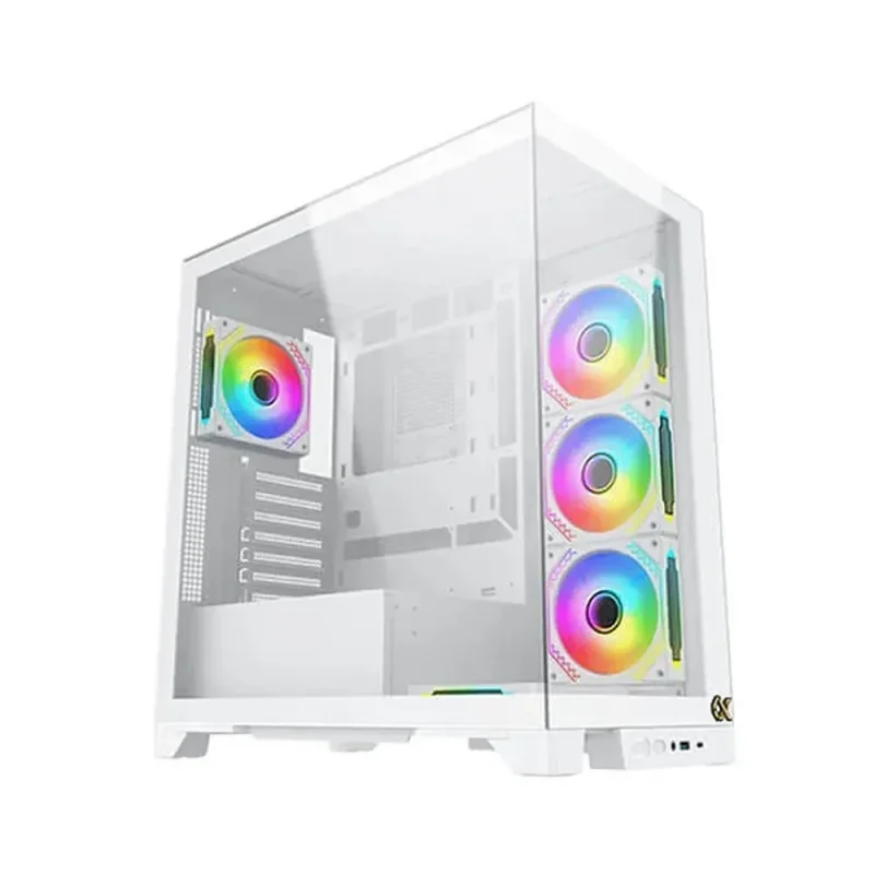 xigmatek endorphin ultra arctic argb eatx mid tower case white