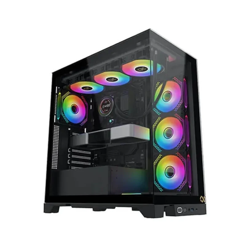 xigmatek endorphin ultra argb eatx black mid tower case