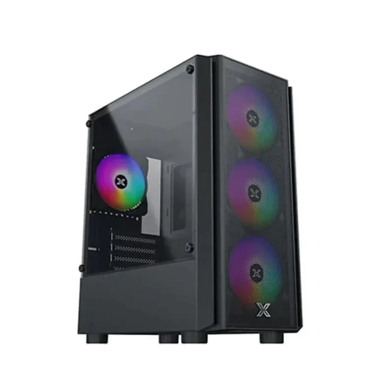 xigmatek nyx air argb mini tower pc case black