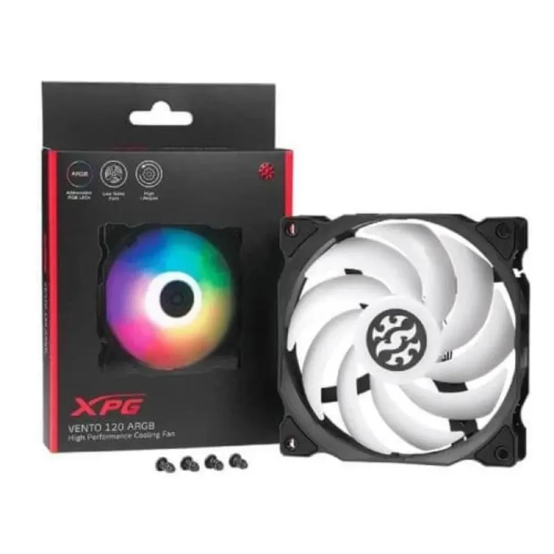 xpg vento 120mm argb case fan single pack