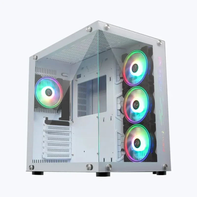 zebronics zeb hermes mid tower pc cabinet white