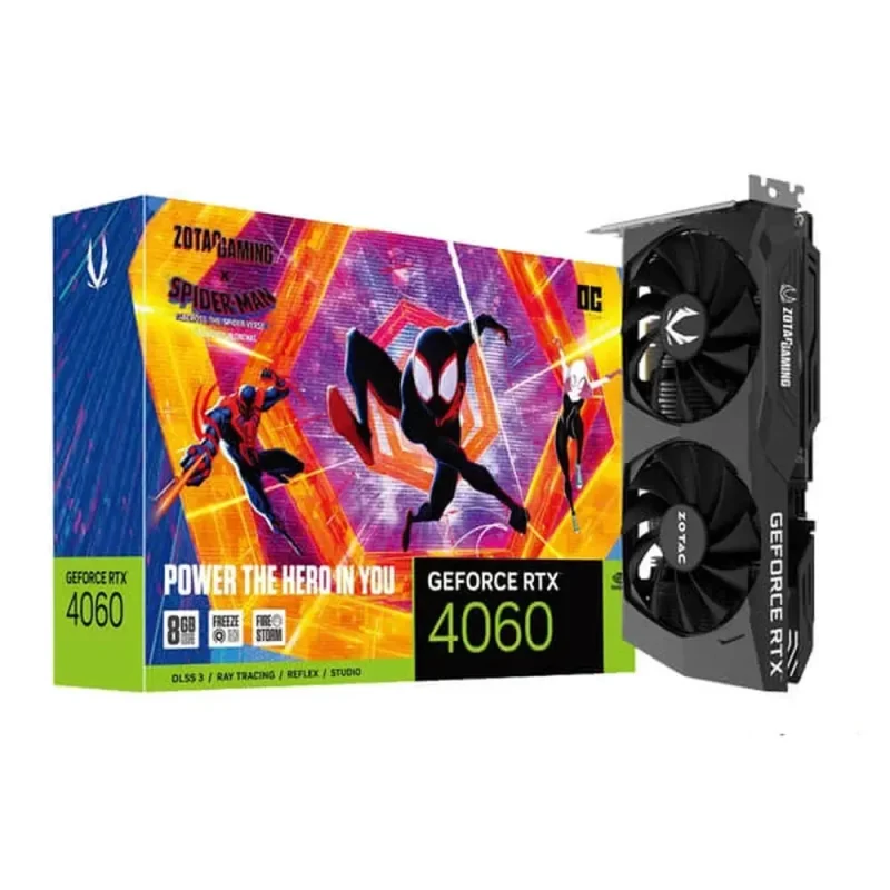 zotac rtx 4060 8gb oc spider man graphic card bundle