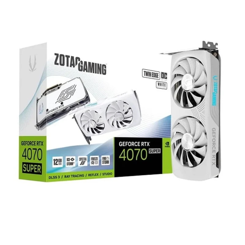 zotac rtx 4070 super twin edge oc white edition graphics card