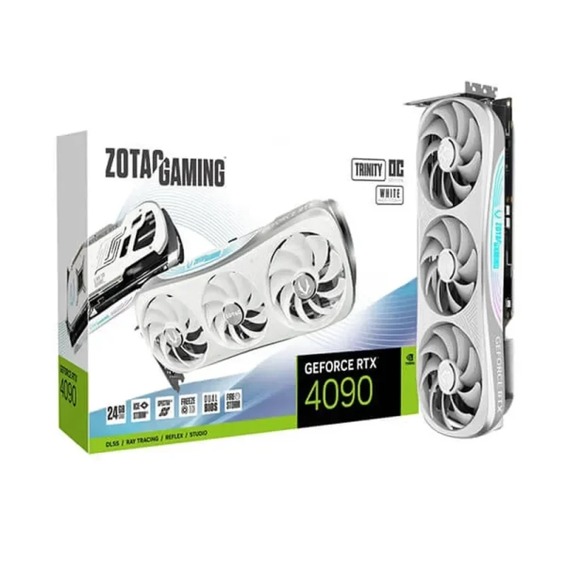 zotac rtx 4090 trinity oc 24gb white edition gpu